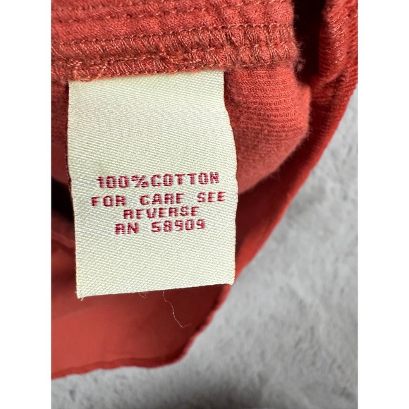 Reba Red Corduroy Long Sleeve Button Up Western Shirt Womens XL TV Show Country - Picture 5 of 8